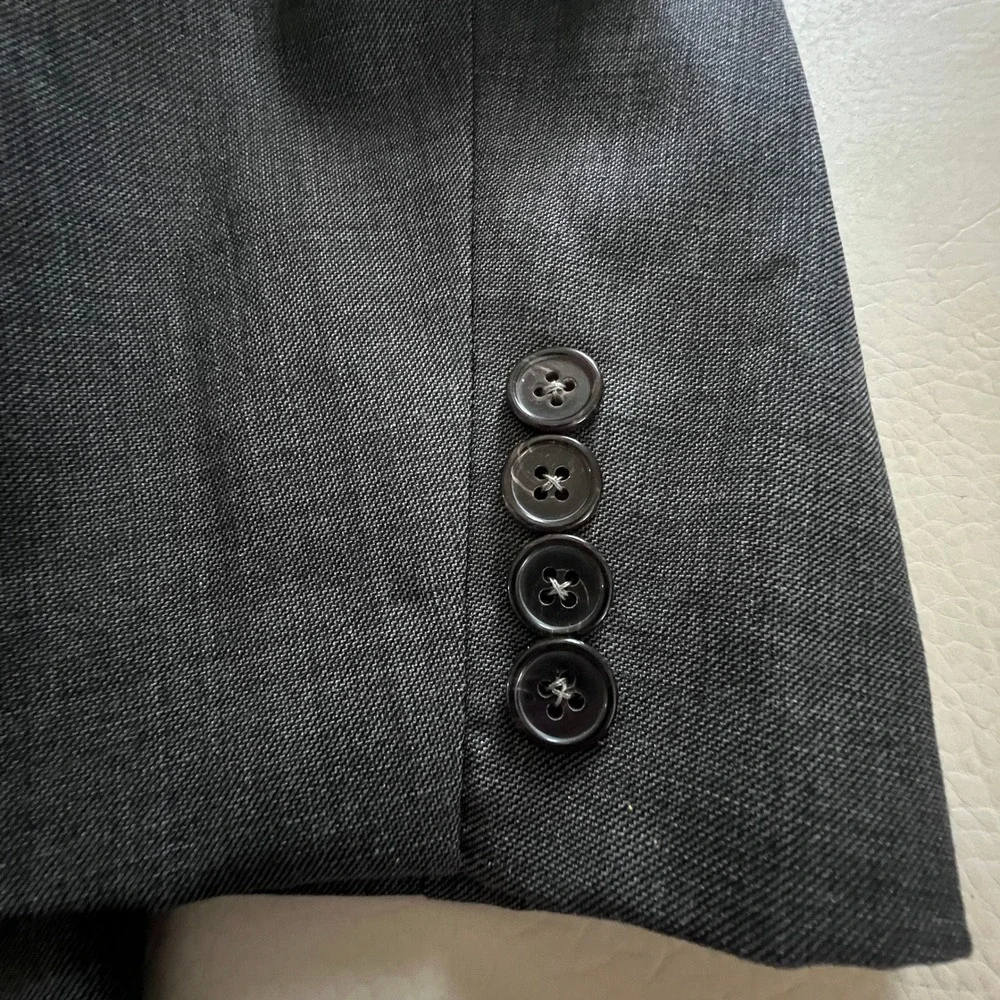 Lauren Ralph Lauren Blazer Mens 48R Charcoal Gray Wool Blend Sport Coat Jacket
